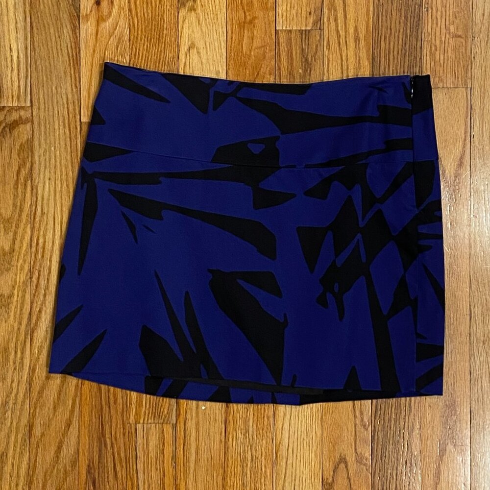 Express Design Studio Women's Blue Black Mini Shirt Size 4
